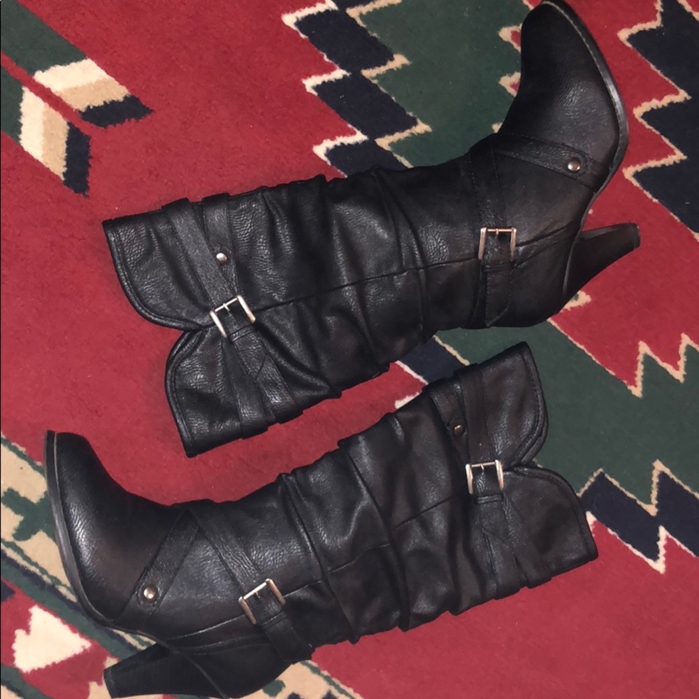 Rampage black Heeled Boots in Box 8.5